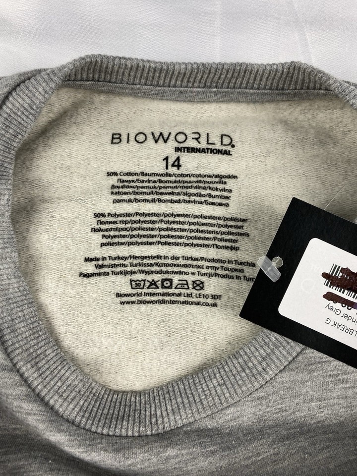 AC/DC Grey Sweatshirt Jailbreak 74 Vintage Style Orange Print Size 14 ...