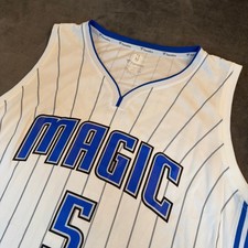 Fanatics Orlando Magic Basketball Jersey Mens 2XL White Pinstripe Banchero NWT
