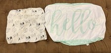 Lot of 2 Baby Changing Pad Coversx Brands Aden and Anais & Cloud Nine