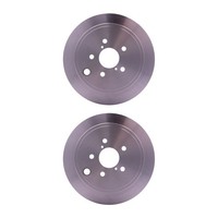 2 Bremsscheiben Voll Ø 58 Mm 10 Mm Hella Passend FüR U.A. Subaru Forester