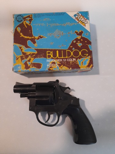Pistola BULLDOG Revolver 12 colpi- Edison Giocattoli - Vintage - Foto 2 di 12