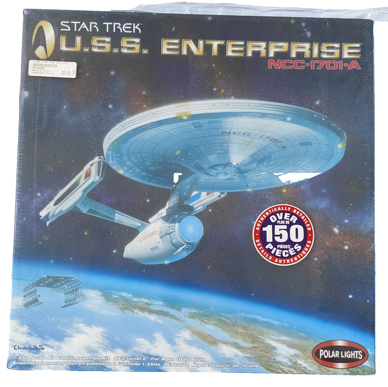 Polar Lights Star Trek USS Enterprise NCC-1701-A 1/350 scale model kit, sealed