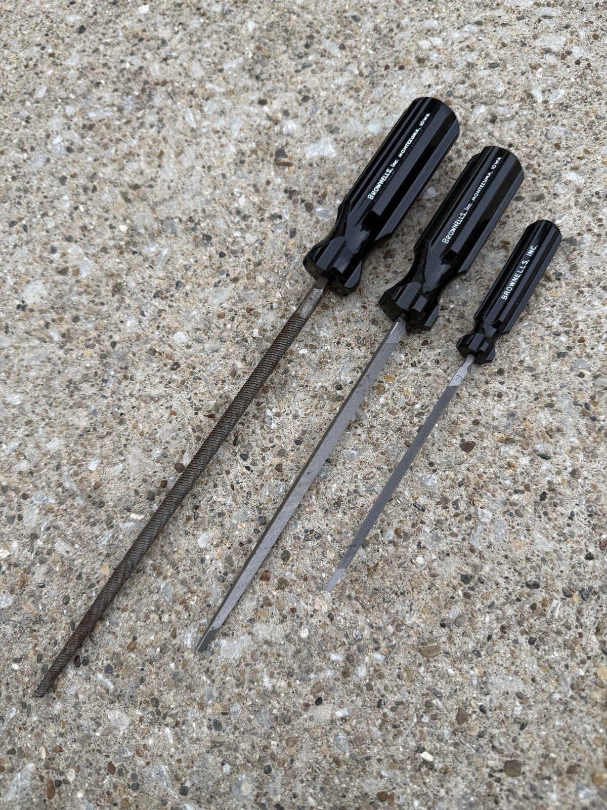 Brownells Gunsmithing File Lot of 3 (Nicholson USA) LOOK & READ | eBay