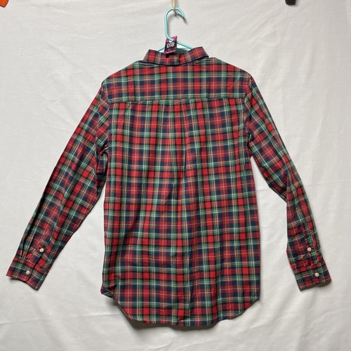 Ralph Lauren Shirt Boys XL 18-20 Long Sleeve Button Up Red & Green Plaid - Picture 11 of 11