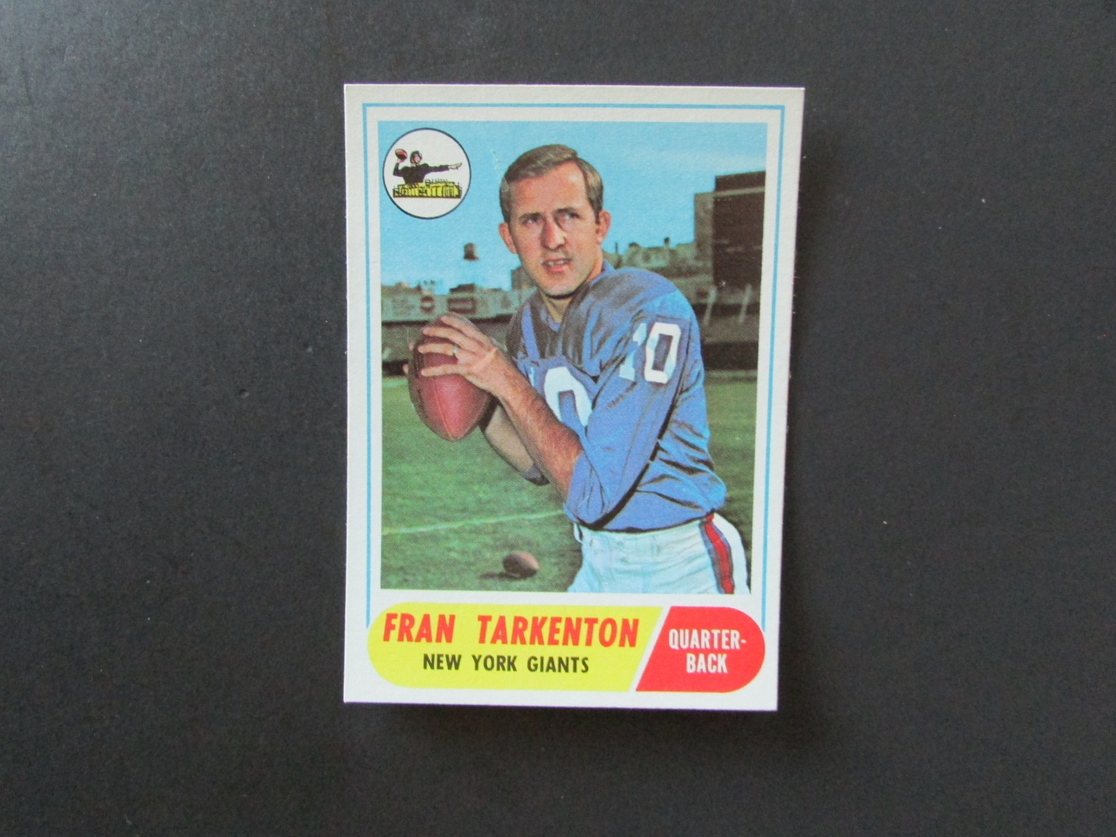 1968 Topps Football Set Break Card #161 Fran Tarkenton