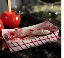 Food Tray of Fingers Plastic Halloween Decoration