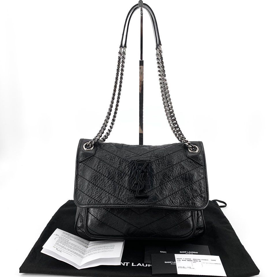Saint Laurent Black Niki Bag Medium 633158 156826952 [U]