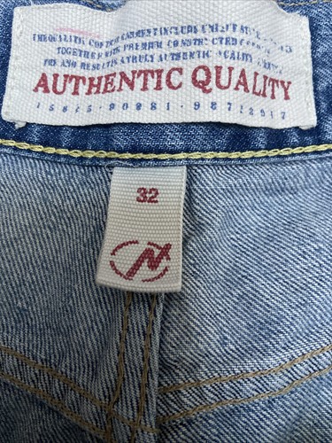 Authentic Quality Men’s Shorts 32” Relaxed Fit Distressed Jeans - Picture 12 of 13