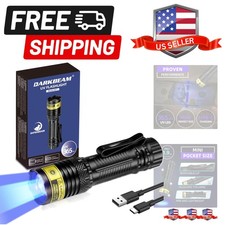 365nm UV Flashlight Black Light, Mini but Powerful Blacklight USB- C Recharge...