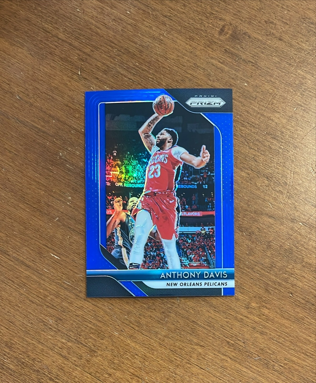 Anthony Davis 2018-19 Prizm Blue #177 Hornets Kentucky Lakers Wizards /199