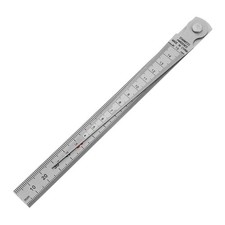 1 Set Feeler Gauge And Straight Ruler Stainless Steel Measuring Tools