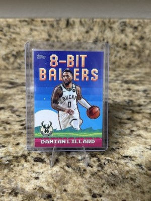 2025-26 Topps Damian Lillard 8-Bit Ballers Insert Milwaukee Bucks #8B-8 Card