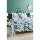 Anthropologie Velvet Hollyhock Quilt Queen