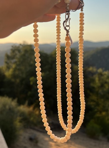 2 Set Real Pearl Necklace Handmade With Sterling Silver Claps - Picture 5 of 6