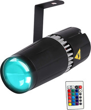 Pinspot Stage Light- 9W RGB 3-In-1 Beam Light by IR Remote Controller