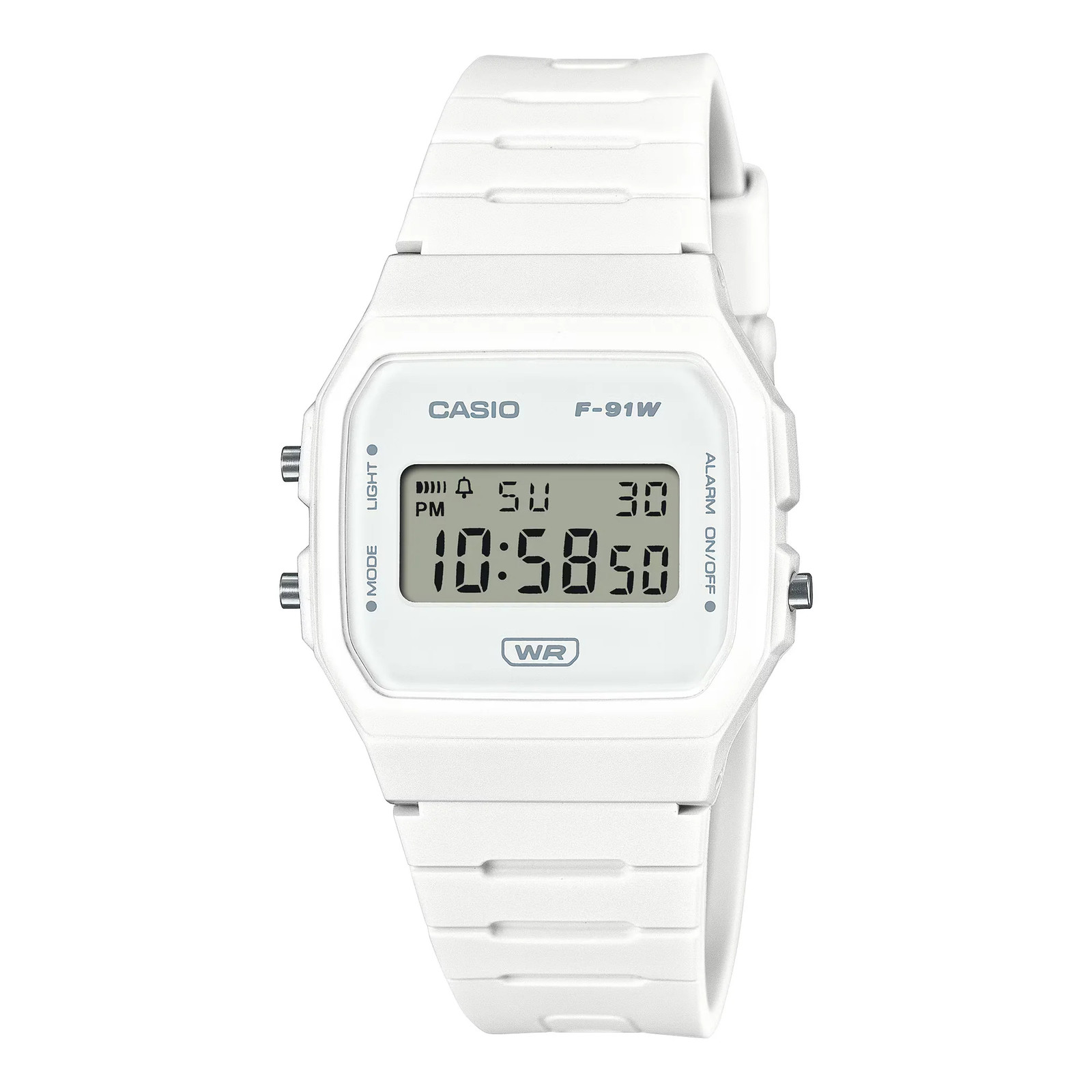 CASIO F91WB-7A F-91WB-7A WHITE DIGITAL WATCH