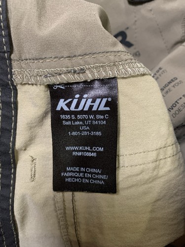 Kuhl Pants Men's 36x34 Vintage Patina Dye Hiking Olive - Picture 13 of 14