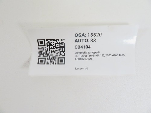 Sl-Klasse (R230) LE15520 Airbag Kontrolle Einheit A0018207326 - Bild 5 von 5