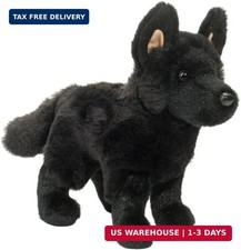 Harko Black German Shepherd Dog Plush Stuffed Animal