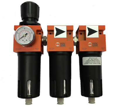 Breathing Air Coalescent Filter Triple Filtration System, Air mask, Devilbiss