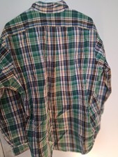 Ralph Lauren Men s L Green Multicolor Plaid Woven LS Button-Up Button-Down