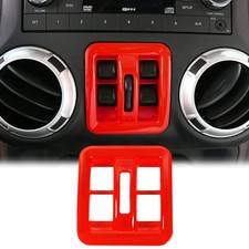 Dashboard Window Switch Button Cover Trim for 2011-2017 Jeep Wrangler JK JKU ...