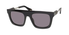 NEW POLICE SPLF71 PRINCE 2 SUNGLASSES MENS SQUARE BLACK FULL-RIM PLASTIC