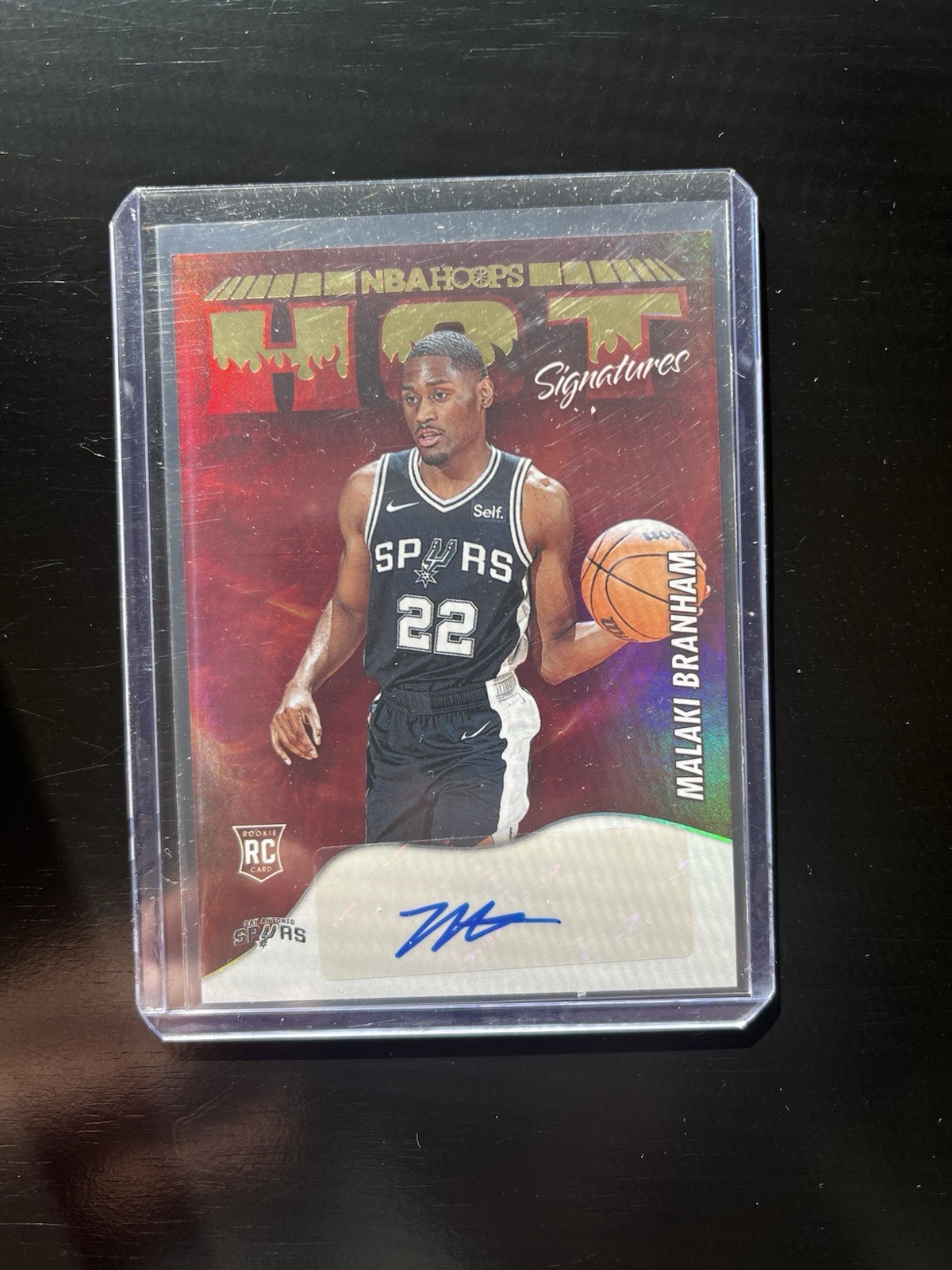 2022-23 Panini NBA HOOPS Hot Signatures Rookies Malaki Branham #HSR-MBH Auto RC