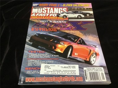 Muscle Mustangs & Fast Fords Magazine January 2002 Hot & Nasty Rated X Saleen