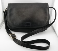 PICARD Leder Umhängetasche Schwarz Damen Tasche Vintage Schultertasche Klassisch