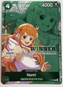 Nami Winner Card | eBay