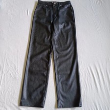 Universal Thread Black Vegan Leather Pants 4S 90s Grunge Sleek Chic Goth