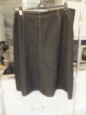 womens black denim skirt from cotton traders size 22
