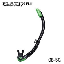 TUSA SEMI DRY SNORKEL scuba dive equipmnt GIFT GREEN/BLACK SP170 travel vacation