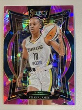 2025 Panini Select WNBA Aziaha James Rookie Pink Ice #76 Wings RC Concourse