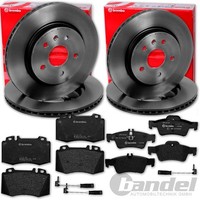 Brembo Bremsscheiben + BelÄGe Vorne+Hinten FüR Mercedes E-KLASSE S211 + CLS C219