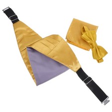 Formal Suit Accessories Men's Cummerbund Bow Tie Set Male Corset