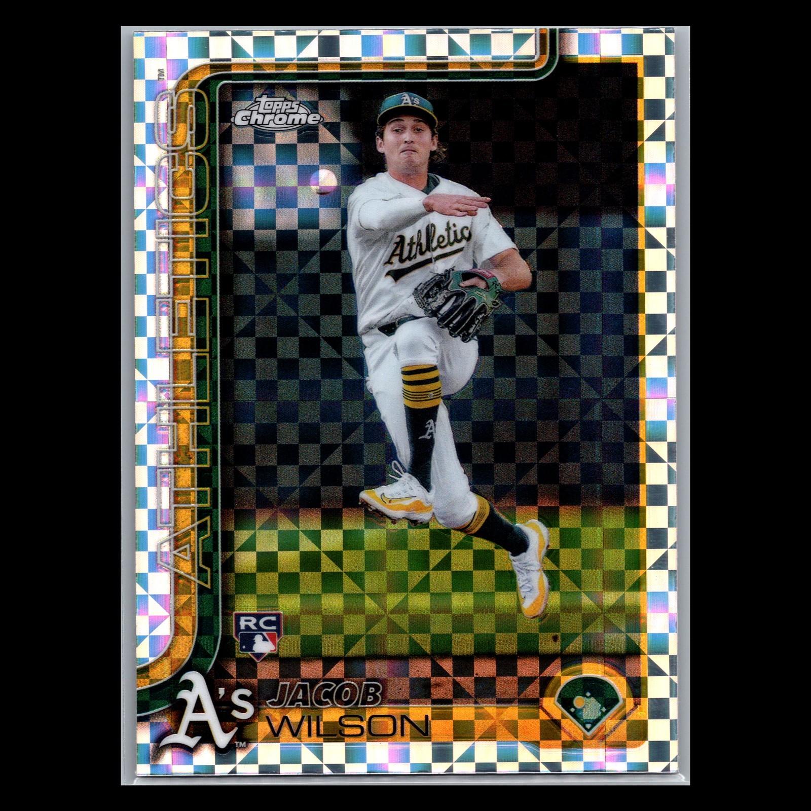 2025 Topps Chrome #96 Jacob Wilson Rookie X-Fractor (RC)