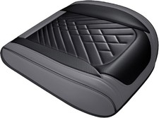 Front Car Seat Covers, Anti-Slip Breathable Bottom Car Seat Color: Grey/Black