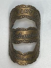 new Columbia World War 1 WW1 MILITARY bicycle HEAD BADGE tag plate BRONZE