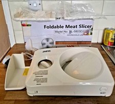 YASHE Foldable Food Slicer, Electric Meat Slicer Thickness 0-15mm Meat, Cheese