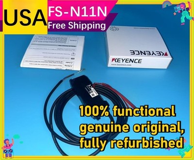 KEYENCE FS-N11N FIBER OPTIC SENSOR AMPLIFIER 12-24V DC FREE SHIPPING USA