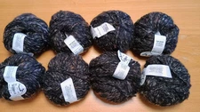 8 Skeins 400g Trendsetter Yarns NOTTINGHAM Mohair Blend Brown Color 4599 Italy