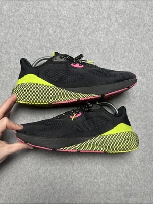 Under Armour HOVR™ Machina 3 Men\'s Running Shoes Jogging Training Men 10/W 11.5 Size 11 - Under Armour HOVR Machina 3 Black Lime Pink for  main image 3