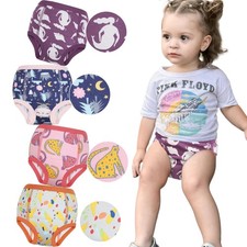 MooMoo Baby Cotton Training Underwear for Boys and Girs 2T-6T,4pk  Absorbent...