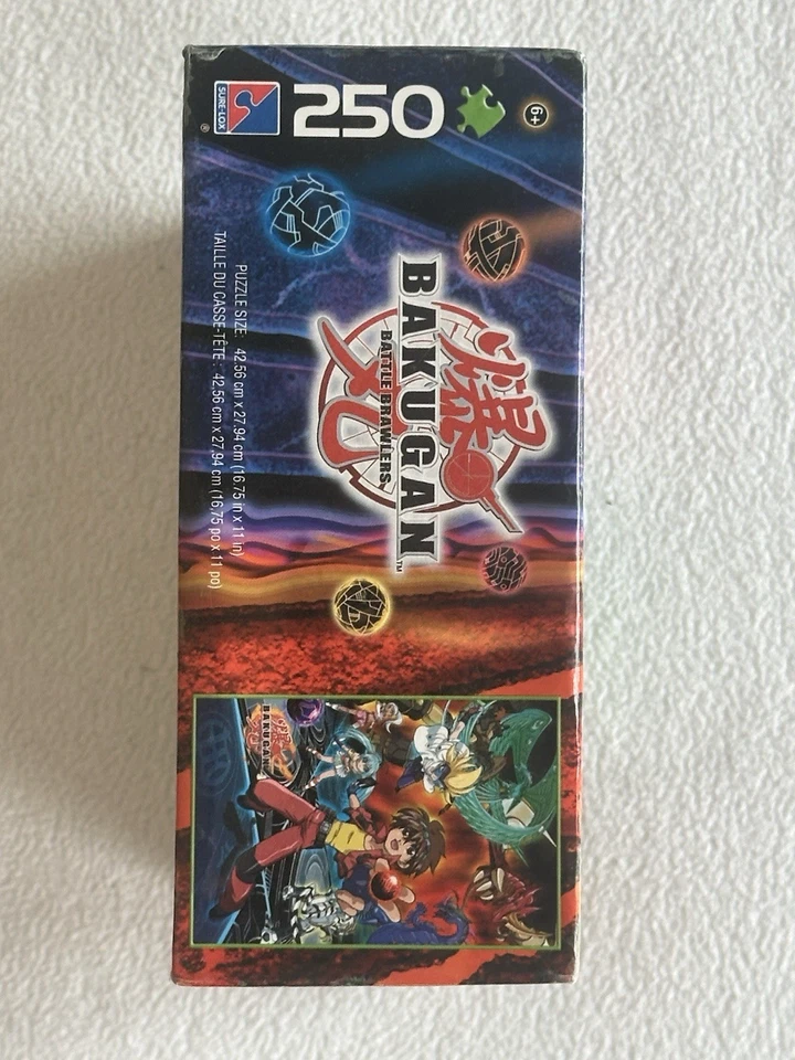 2008 原厂封装 Bakugan Battle Brawlers 250 件拼图 🧩 全新带盒 罕见 — 第 3/4 张图片