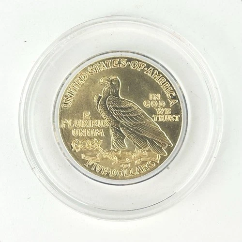 1929 Liberty Indian Eagle $5 Five Dollar Commemorative Gold Coin Copy