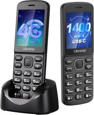 Teléfono Móvil Básico Usteetic 4G Desbloqueado para Personas Mayores, Sonido Fuerte y Claro, Big B