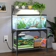 40-50 Gallon Fish Tank Stand, Aquarium Stand with Power Outlets,37.8" X 19.3"Tab