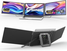 15.6" Laptop Screen Extender with Power Bank, FHD 1080P Triple Monitor, Drive...